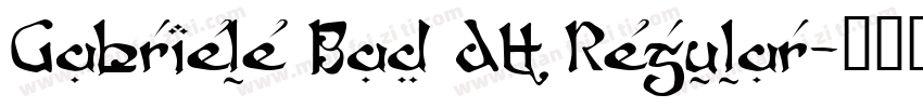 Gabriele Bad AH Regular字体转换